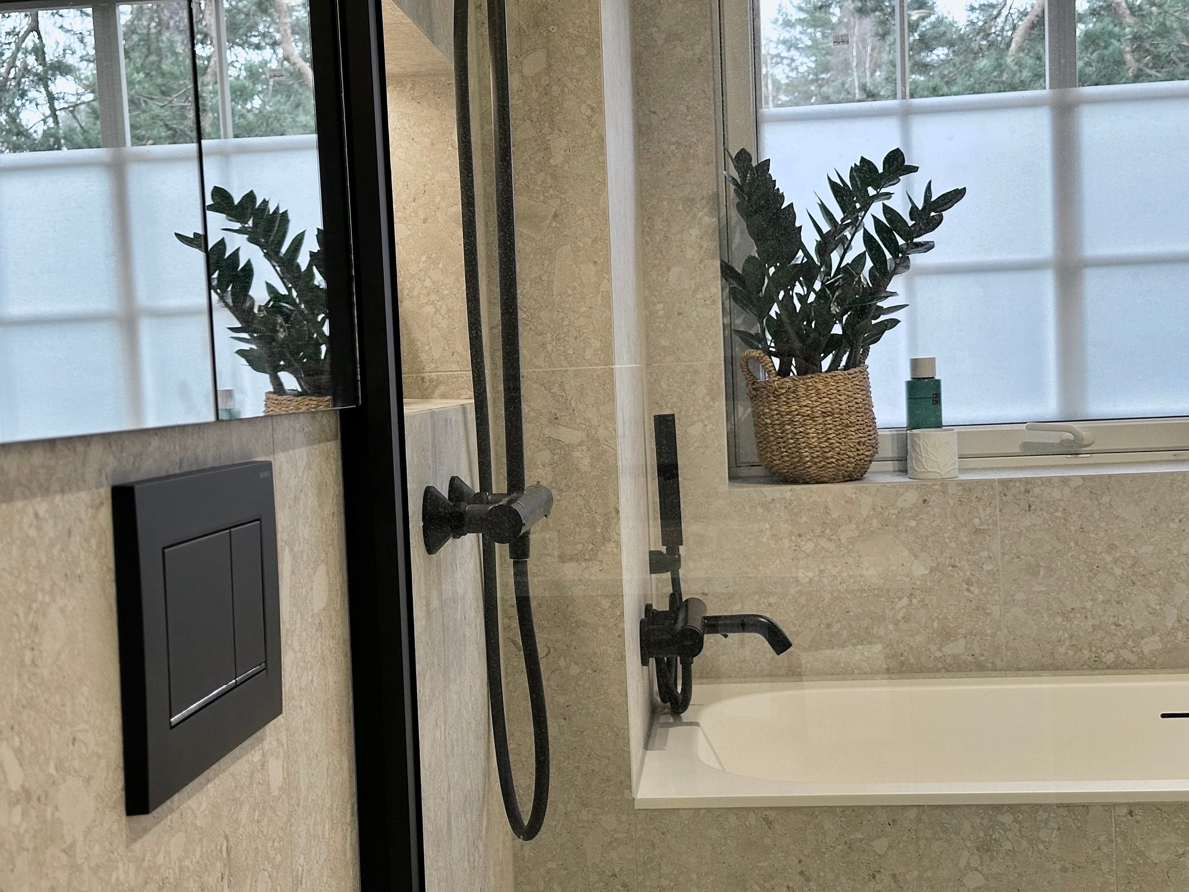 Detalj av baderomsinnredning