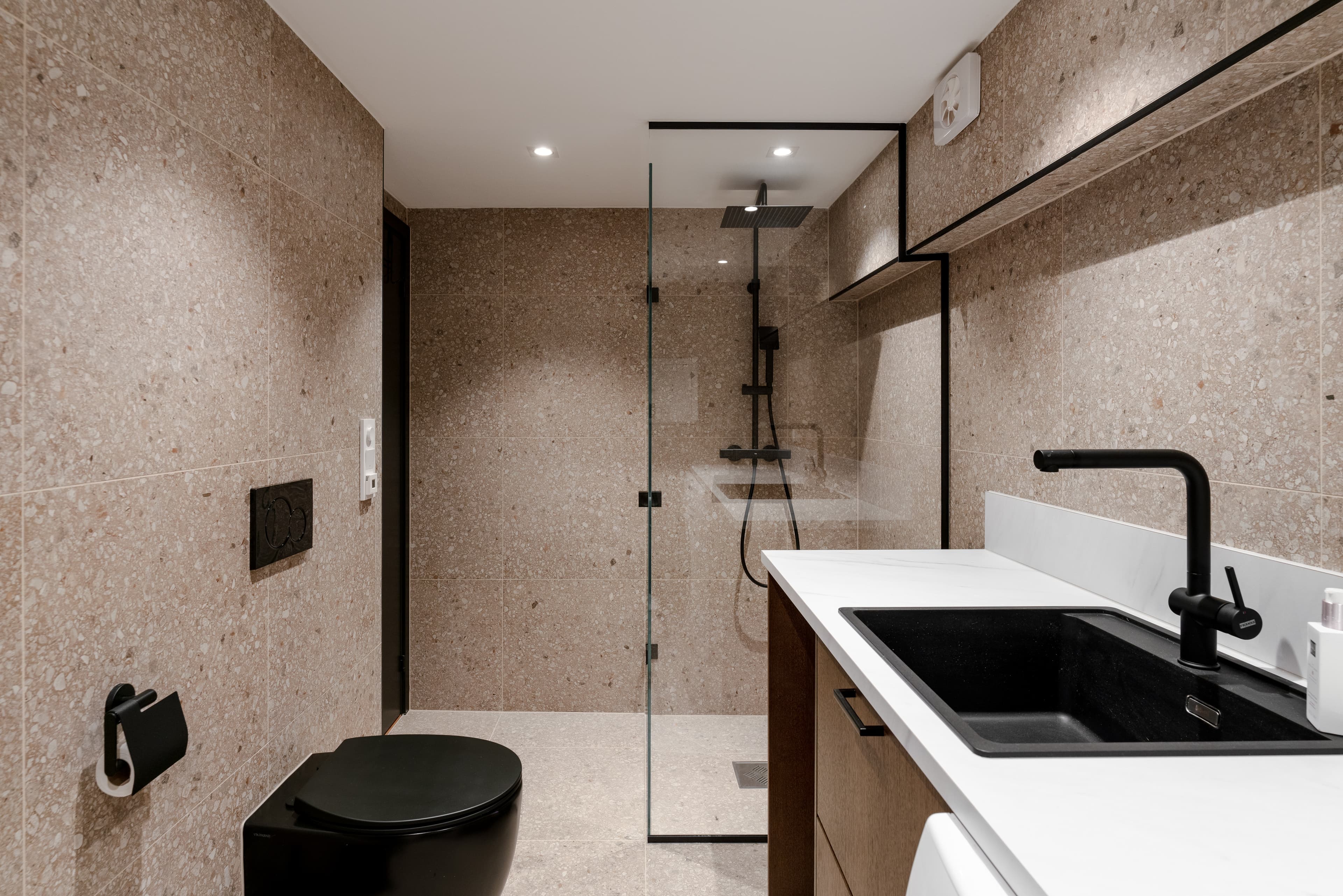 Detalj av baderomsinnredning